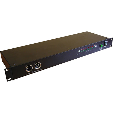 Blizzard Pipeline Distribuidor DMX 8 Salidas 3 y 5 Pines Rack y Pared