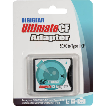 DigiGear Extreme SD-HC-XC a adaptador CF alta velocidad compatible UDMA