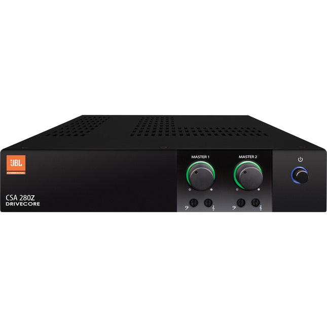 JBL CSA 280Z Amplificador de Audio 2 x 80W con Fuente Universal y Kit Rack