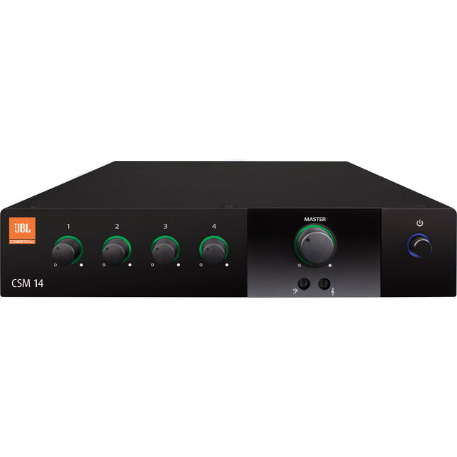 JBL CSM 14 Mezclador comercial 4 entradas 1 salida entrada RCA euroblock