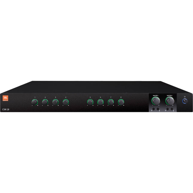 JBL CSM 28 Mezclador Comercial 8 Entradas 2 Salidas Diseño 1RU