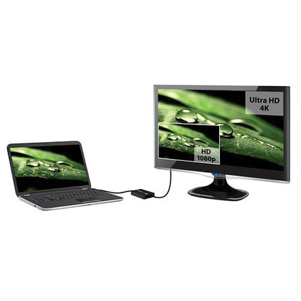 StarTech Adaptador USB 3.0 a DisplayPort 4K Negro Resolución 3840x2160