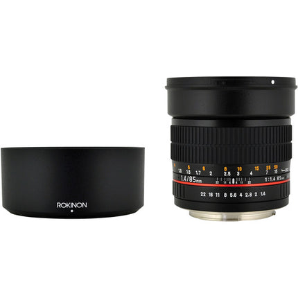 Rokinon 85mm f1.4 AS IF UMC Lente para Canon EF Apertura f1.4 a f22 Full Frame