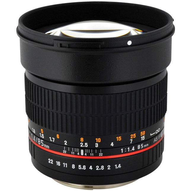 Rokinon 85mm f1.4 AS IF UMC Lente para Canon EF Apertura f1.4 a f22 Full Frame