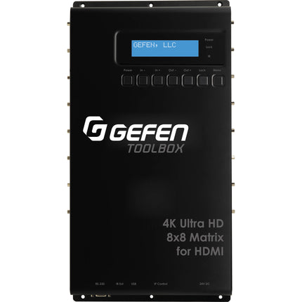 Gefen ToolBox 8x8 Matrix Switcher HDMI 4K con control remoto IR