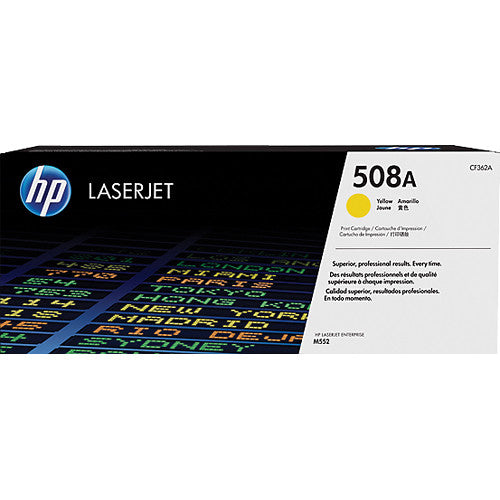 Cartucho de Tóner Amarillo HP 508A para LaserJet Enterprise M552 5000 Páginas