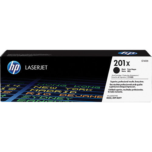 Cartucho de tóner negro HP 201X alto rendimiento 2800 páginas para LaserJet Pro