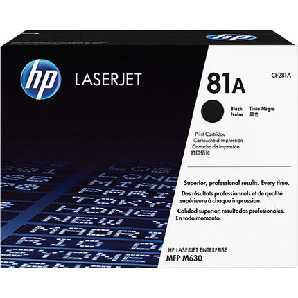 HP 81A Cartucho de Tóner Negro Estándar para Impresoras LaserJet Enterprise