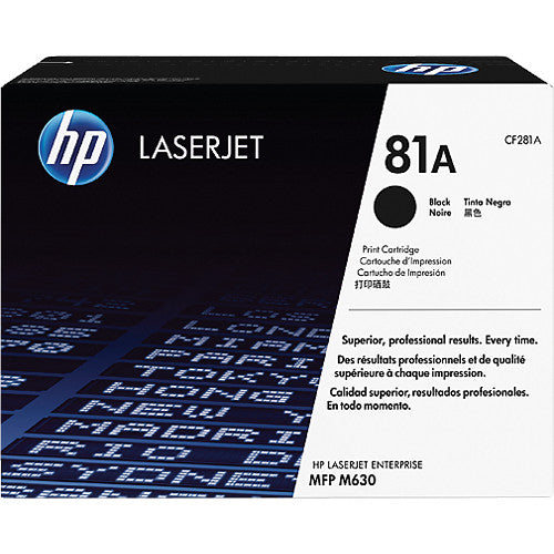 HP 81A Cartucho de Tóner Negro Estándar para Impresoras LaserJet Enterprise