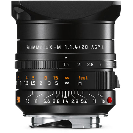Leica Summilux-M 28mm f1.4 ASPH Lente Full Frame F1.4 F16 Negro