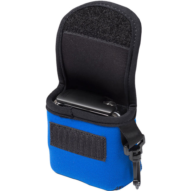 LensCoat BodyBag para GoPro HERO4 3 3 Plus Neopreno Azul con Clip