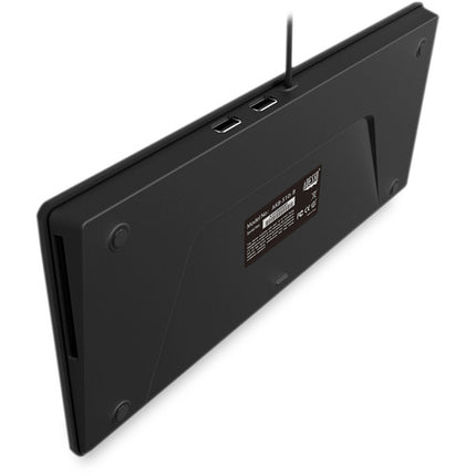 Adesso SlimTouch 510 Teclado Mini USB con 2 Puertos USB Teclado Tenkeyless Silencioso