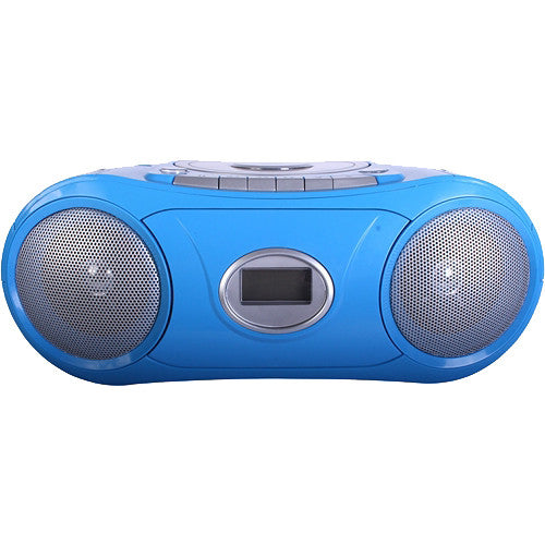 HamiltonBuhl AudioAce Radio Portátil Bluetooth CD Cassette Azul portátil
