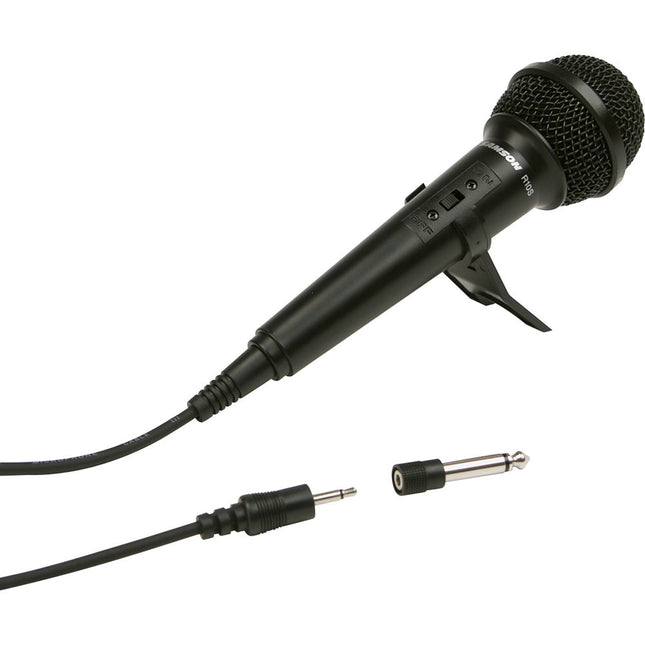 Samson R10S Micrófono Dinámico de Mano Patrón Cardioide 80Hz-12kHz con Soporte de Mesa