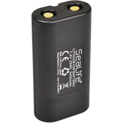SeaLife SL9831 Batería Recargable de Litio 7.4V 3400mAh para Luces LED de Buceo