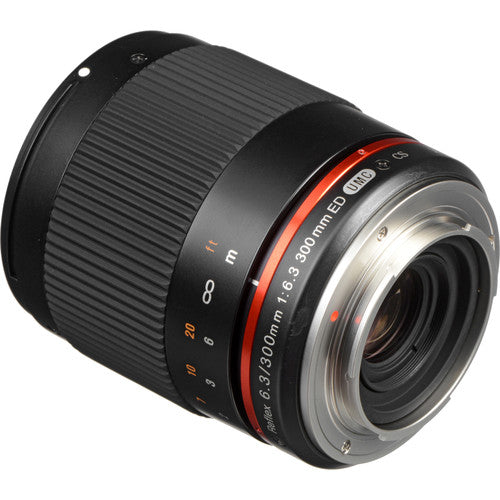 Samyang Reflex 300mm f/6.3 ED UMC CS Teleobjetivo para Fujifilm X Montura APS-C 450mm Equivalente Kit completo