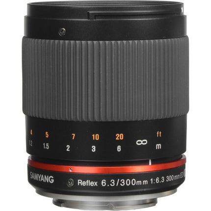 Samyang Reflex 300mm f/6.3 ED UMC CS Teleobjetivo para Fujifilm X Montura APS-C 450mm Equivalente Kit completo