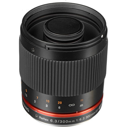 Samyang Reflex 300mm f/6.3 ED UMC CS Teleobjetivo para Fujifilm X Montura APS-C 450mm Equivalente Kit completo