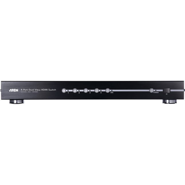 ATEN VS482 Switch HDMI 4 Puertos Dual View con Audio y Mando IR