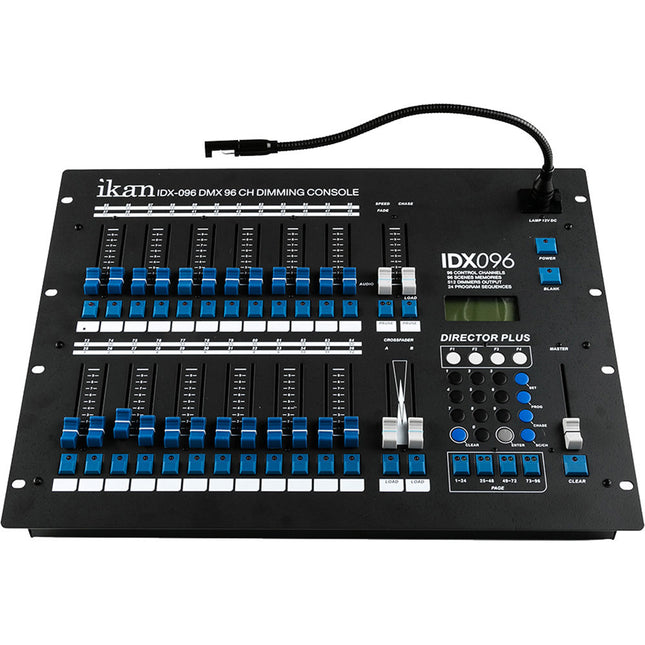 ikan IDX-096 Consola DMX 96 Canales con Lámpara Flexible y Cable de Poder