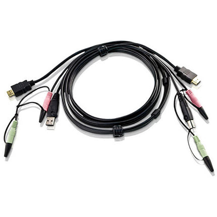 ATEN Cable KVM USB HDMI y Audio 6 Pies con Garantía 2 Años