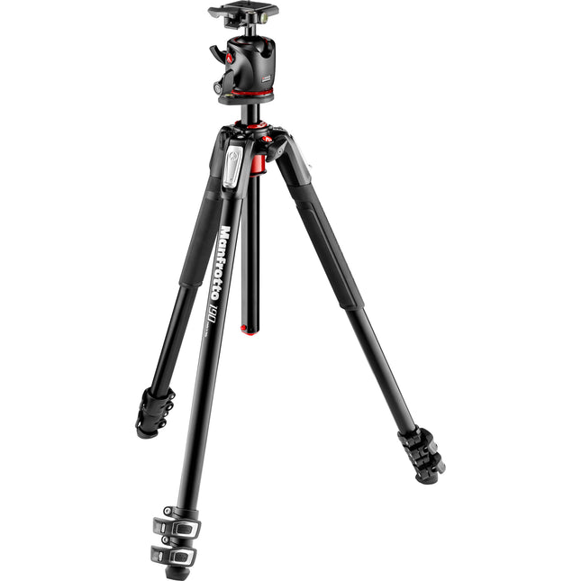 Manfrotto MK190XPRO3-BHQ2 Trípode de Aluminio 67.5" Capacidad 33.1 lb Cabeza Esférica XPRO