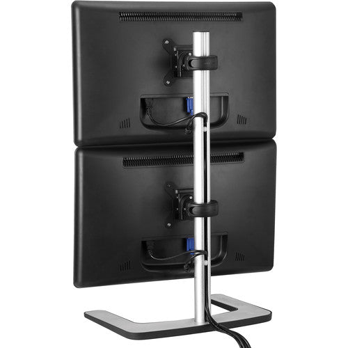 Atdec Visidec VFS-DV Soporte Vertical Independiente para 2 Monitores 29 Pulgadas Plata