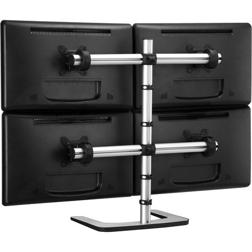 Atdec Visidec VFS-Q Soporte Independiente para Cuatro Monitores VESA 100x100mm Plateado