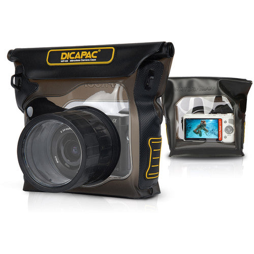 DiCAPac Funda Impermeable para Cámara Sin Espejo con Lente 2.67" y Profundidad 16.4'