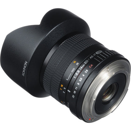 Rokinon 14mm f2.8 IF ED UMC Lente gran angular para Canon EF con parasol y funda