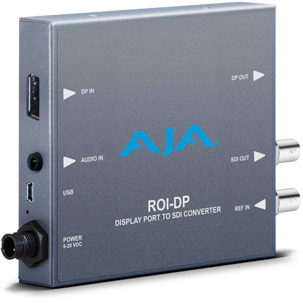AJA Mini-Convertidor DisplayPort a SDI con Escalado ROI y Entrada Audio Separada