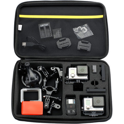 Ruggard Estuche EVA para Cámaras GoPro Grande con Capacidad para Dos Cámaras y Accesorios