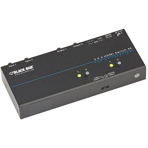 Black Box 4K HDMI Matrix Switch 2 x 2 con control serial RS-232