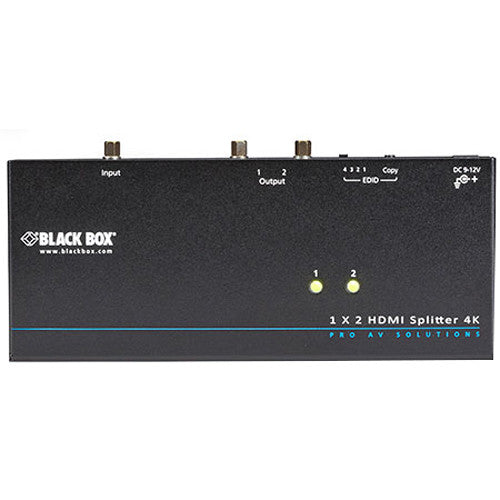 Black Box VSP-HDMI1X2-4K Divisor HDMI 4K 1 entrada 2 salidas respaldo 3 años