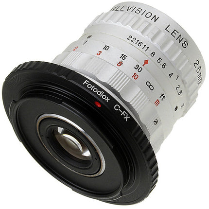 FotodioX Pro Adaptador de Montura para Lentes C a FUJIFILM X-Mount con Enfoque Infinito y Construcción en Latón