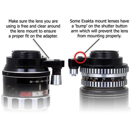 FotodioX Pro Adaptador Slim para Lente Exakta a Cámara Canon EOS Metal