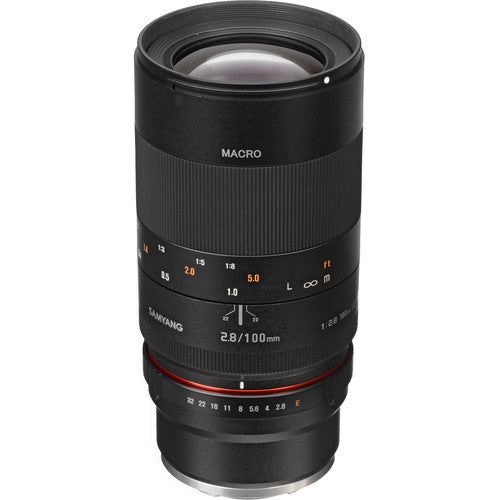Samyang 100mm f2.8 ED UMC Macro objetivo para Sony E formato Full Frame y lente macro 1:1