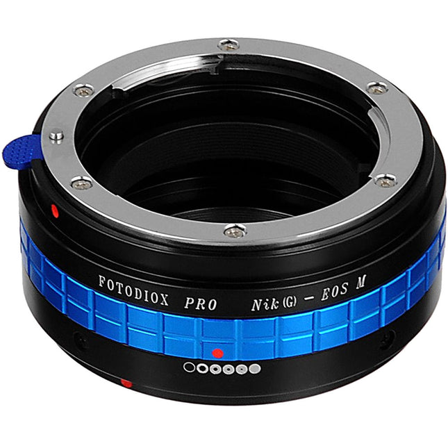 FotodioX Pro Adaptador de Montura para Lente Nikon F a Canon EF-M con Anillo de Control de Apertura y Construcción de Aleación