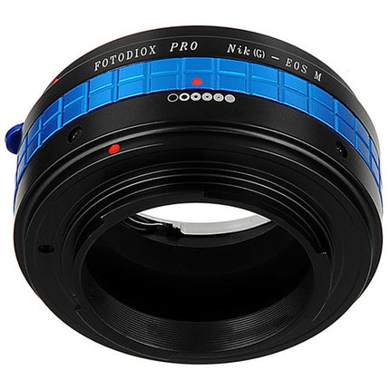 FotodioX Pro Adaptador de Montura para Lente Nikon F a Canon EF-M con Anillo de Control de Apertura y Construcción de Aleación