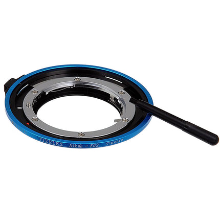 FotodioX Vizelex CinePro Adaptador para Lente Nikon G a Canon EF/EF-S con Control de Apertura
