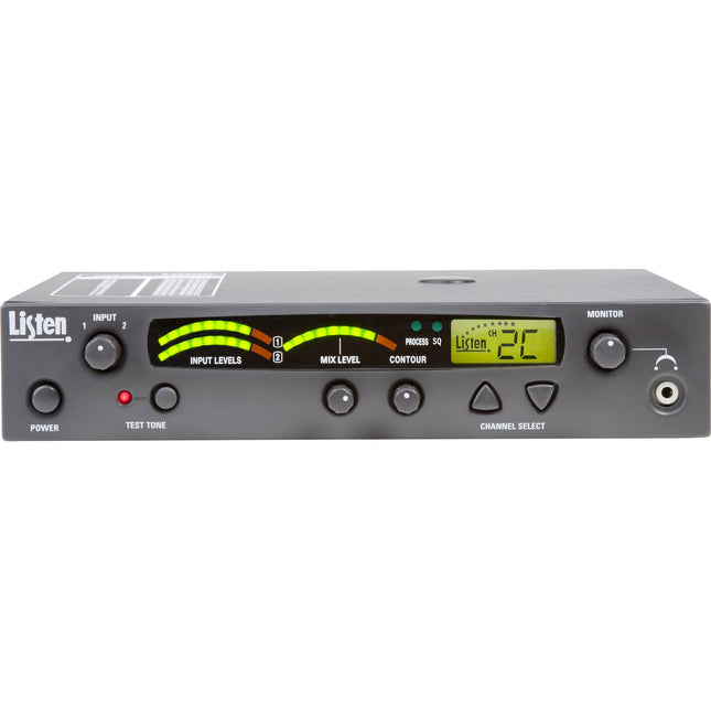 Listen Technologies Transmisor RF Estacionario 72 MHz 57 Canales LCD