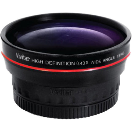 Vivitar 58mm Lente Gran Angular 0.43x Multicapa con Macro y Estuche