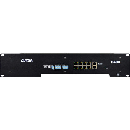 Aviom D400 Distribuidor A-Net para Audio con Salida No Alimentada y DIP Switches