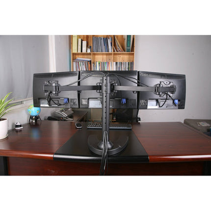 Mount-It! Soporte de Monitor Triple Brazo para 3 Pantallas de 24" con Gestión de Cables