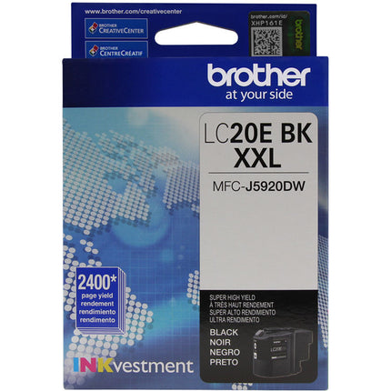 Brother LC20EBK Cartucho de tinta negra para impresora MFC-J5920DW 2400 páginas