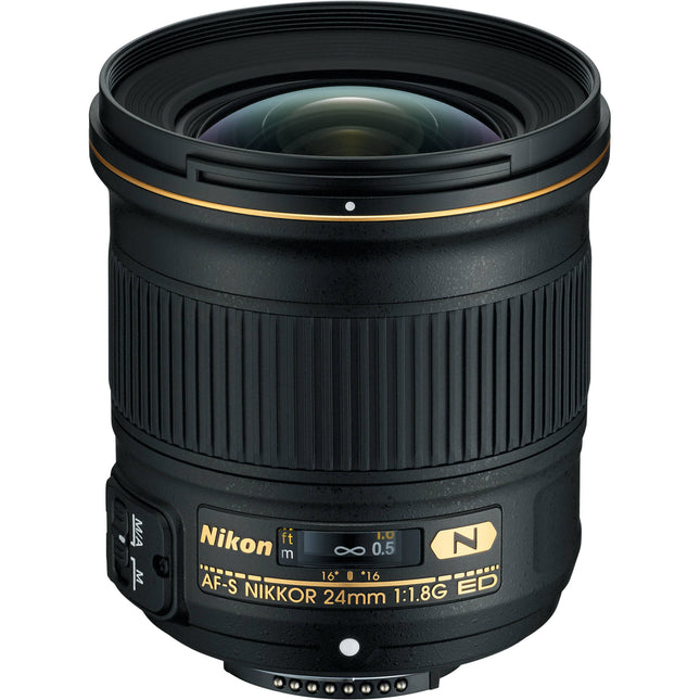 Nikon AF-S NIKKOR 24mm f1.8G ED Lente F-Mount Formato FX con Motor Ultrasónico y Diafragma de 7 Palas