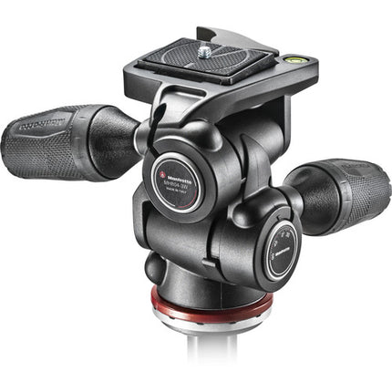 Manfrotto MH804 Cabezal 3 Vías con Placas Rápidas 200LT-PL y Capacidad 8.8 lb