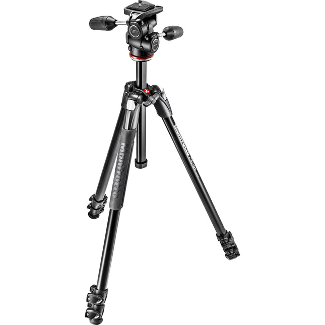 Manfrotto MK290XTA3-3WUS Tripode de Aluminio 67.5 Pulgadas 22 lb con Cabezal Pan/Tilt 3 Vías
