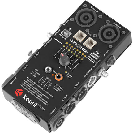 Kopul CBT-12 Probador de Cables 12 en 1 Multiconectores con Batería 9V