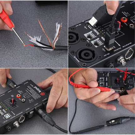 Kopul CBT-12 Probador de Cables 12 en 1 Multiconectores con Batería 9V
